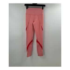 Free People Movement Pale Pink High Waisted Mesh Legging Size Extra Small